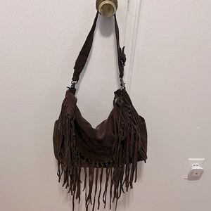 Sorial Brown Fringed Bag. Very roomy. Extra outer pockets. Cool and comfy